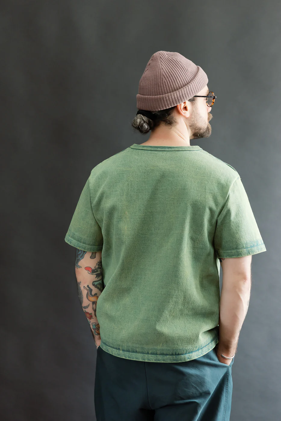 SJST-TW01 - 10/2 Extra Heavy T-Shirt - Green - Image 12