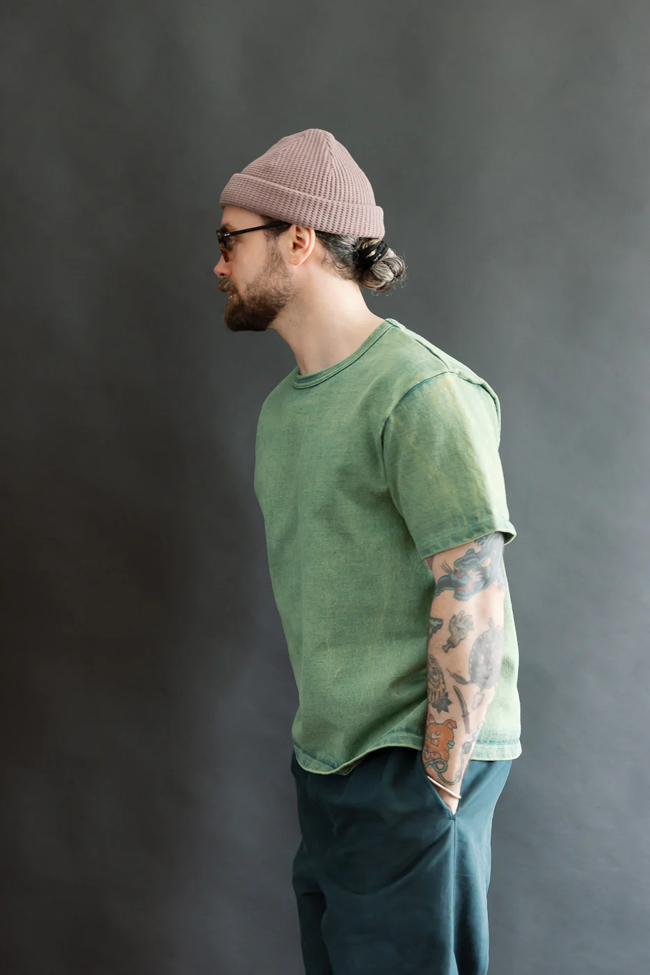 SJST-TW01 - 10/2 Extra Heavy T-Shirt - Green - Image 14