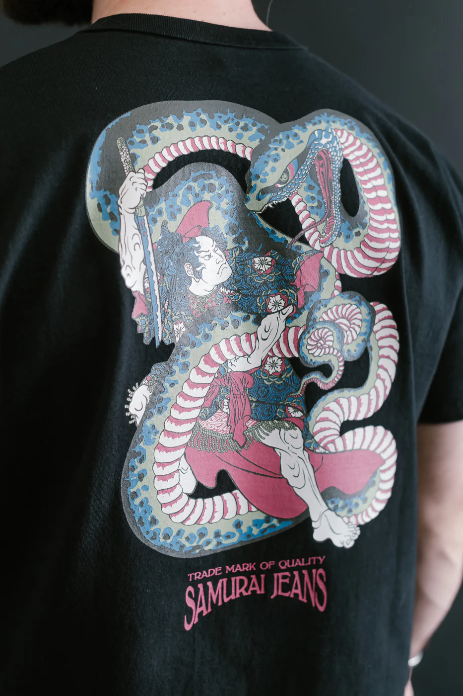 SJST25-102L - "Snake Slayer" Heavyweight T-Shirt  - Black - Image 19