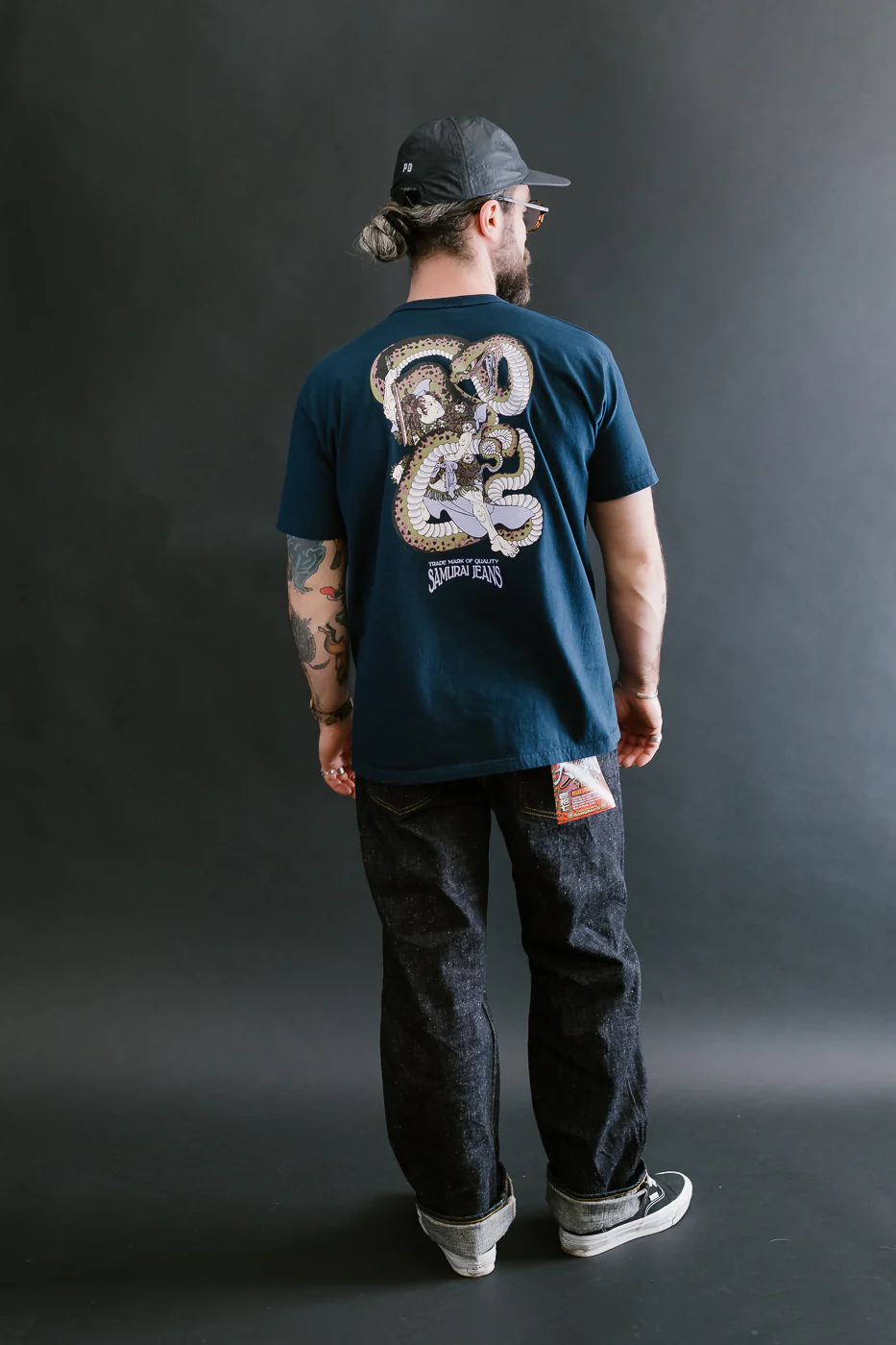 SJST25-102L - "Snake Slayer" Heavyweight T-Shirt  - Navy - Image 10