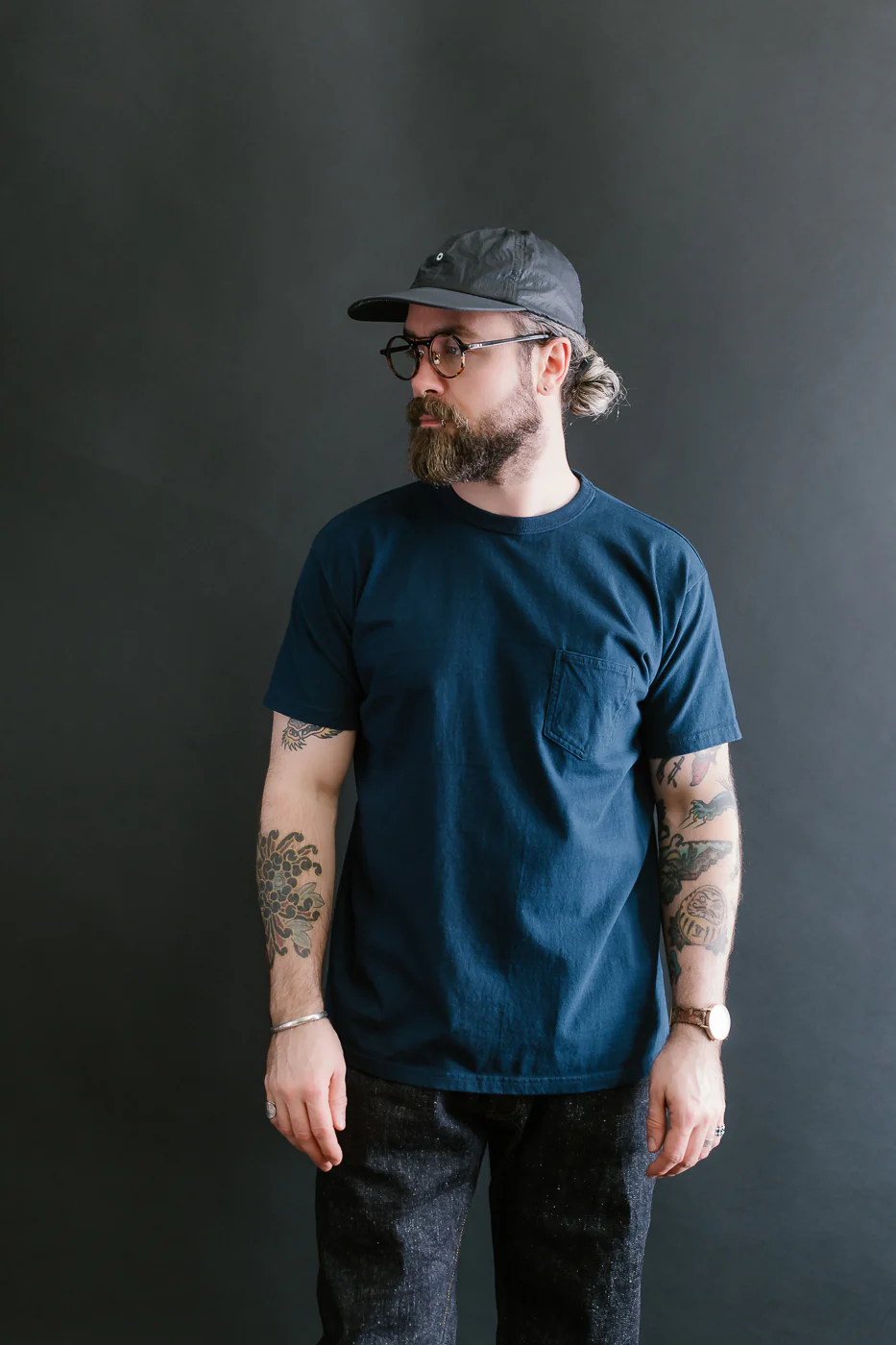 SJST25-102L - "Snake Slayer" Heavyweight T-Shirt  - Navy - Image 11
