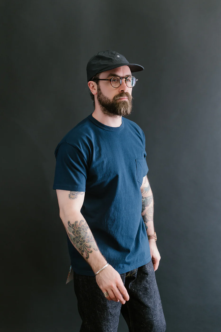 SJST25-102L - "Snake Slayer" Heavyweight T-Shirt  - Navy - Image 12