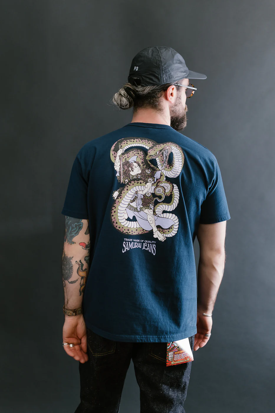 SJST25-102L - "Snake Slayer" Heavyweight T-Shirt  - Navy - Image 14