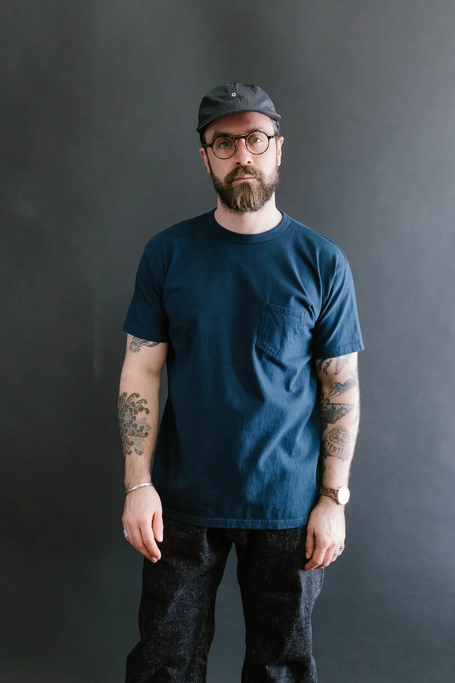 SJST25-102L - "Snake Slayer" Heavyweight T-Shirt  - Navy - Image 17