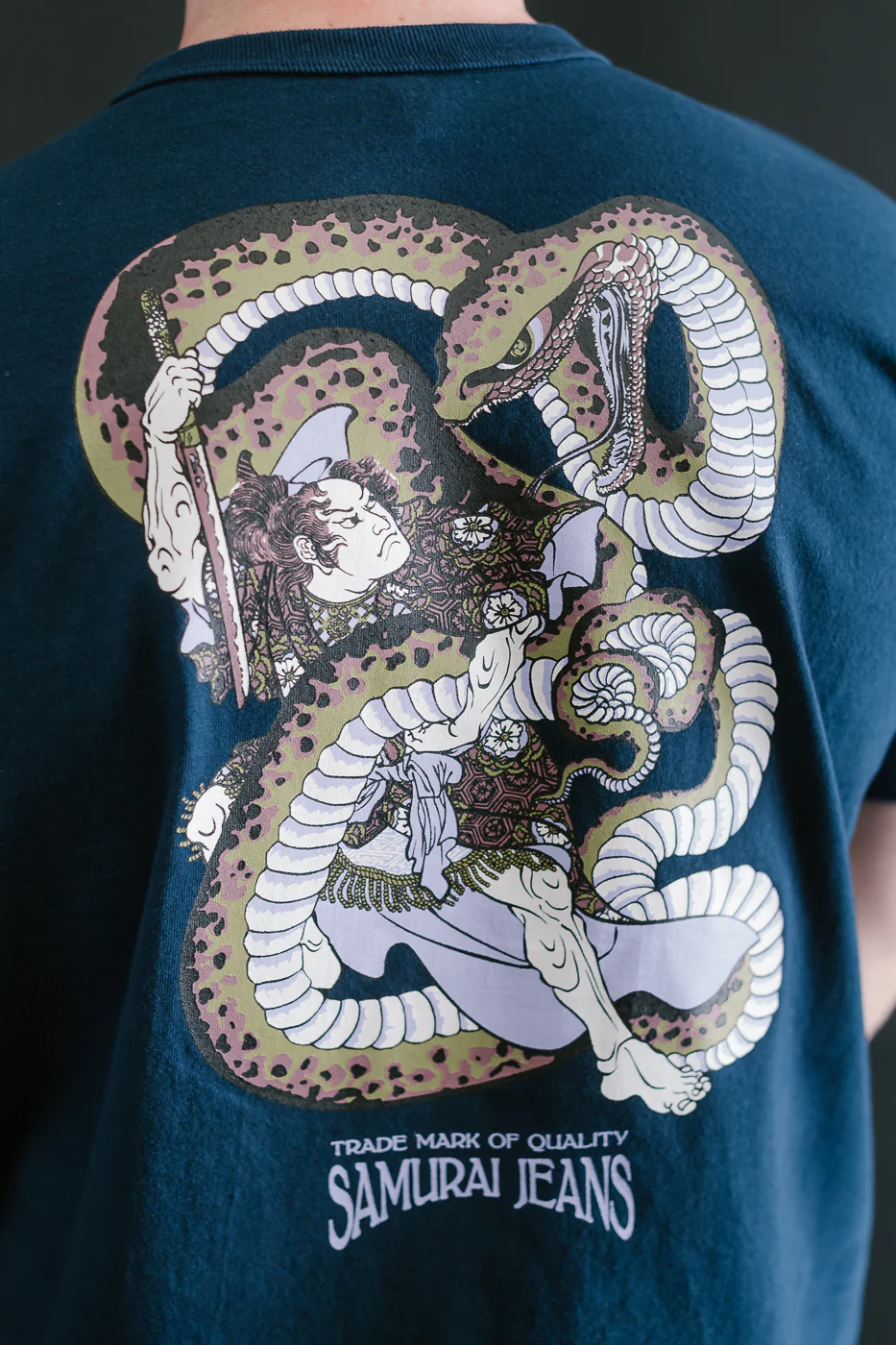 SJST25-102L - "Snake Slayer" Heavyweight T-Shirt  - Navy - Image 20