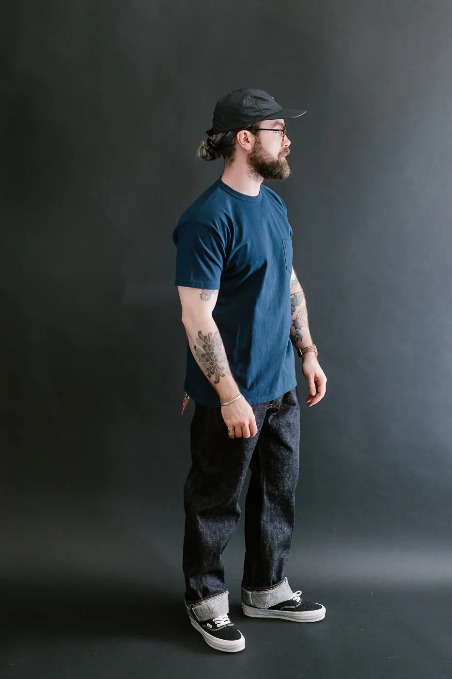 SJST25-102L - "Snake Slayer" Heavyweight T-Shirt  - Navy - Image 9