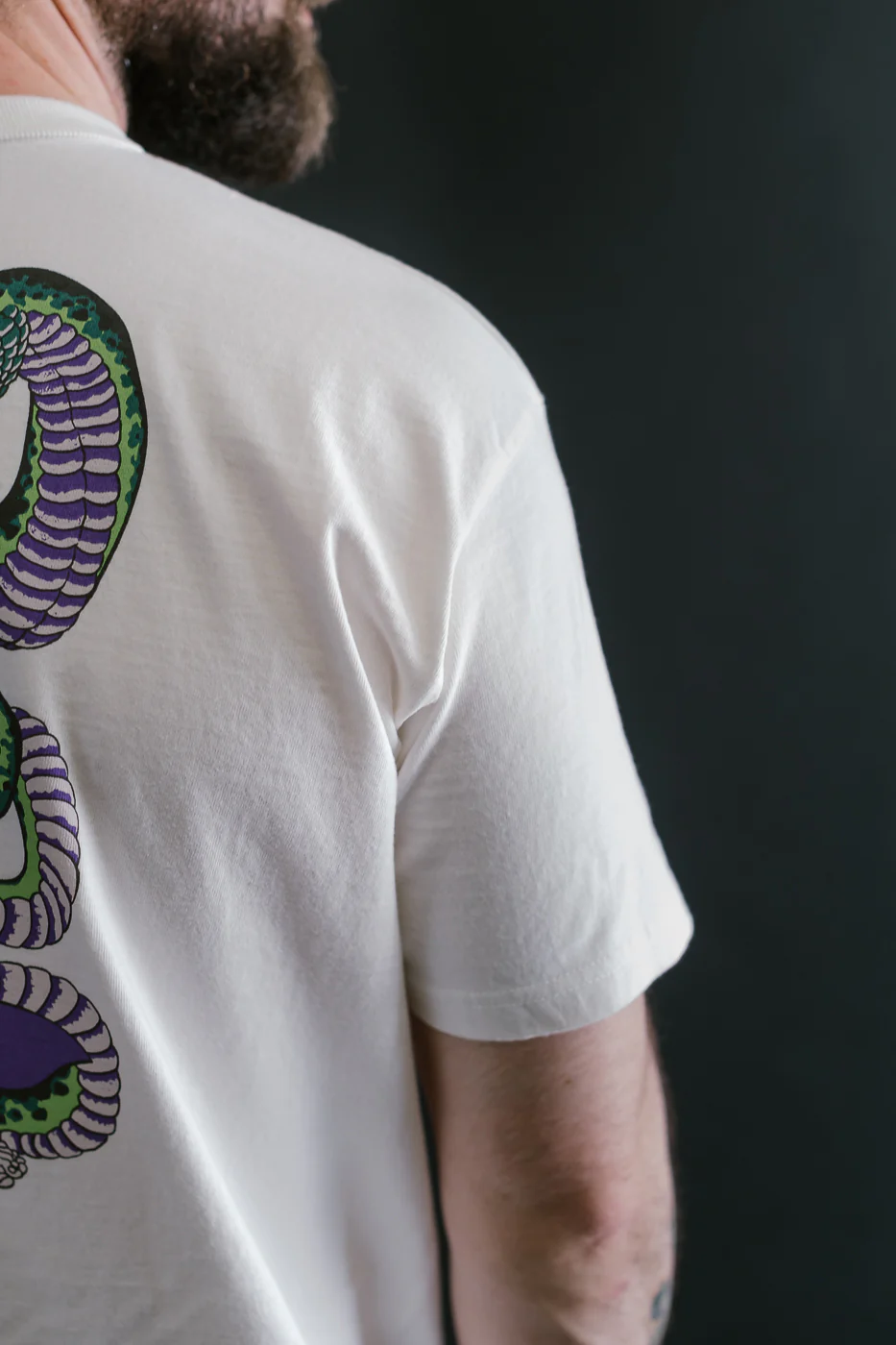 SJST25-102L - "Snake Slayer" Heavyweight T-Shirt  - White - Image 19