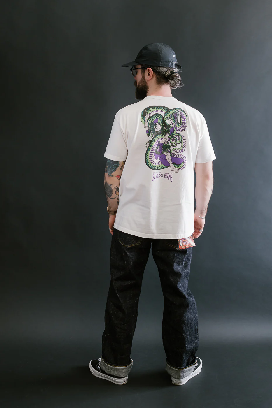 SJST25-102L - "Snake Slayer" Heavyweight T-Shirt  - White - Image 9