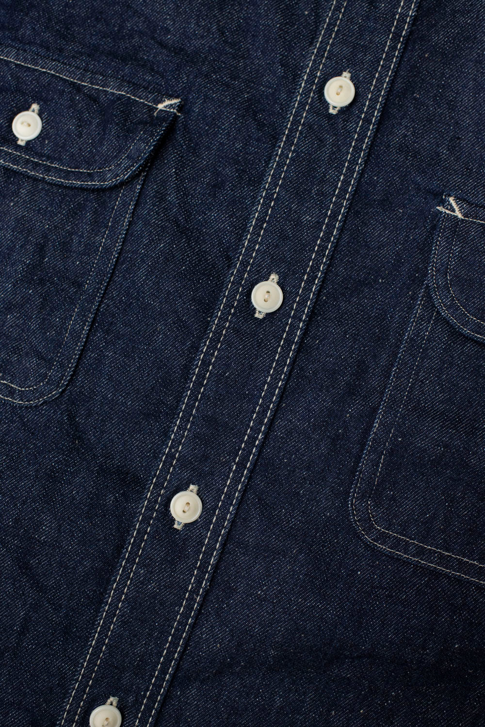 SJWS-SC01W - 10oz "Samurai Cotton" Denim Work Shirt - Indigo - Image 5