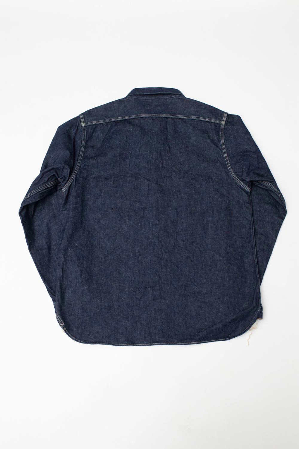 SJWS-SC01W - 10oz "Samurai Cotton" Denim Work Shirt - Indigo - Image 6
