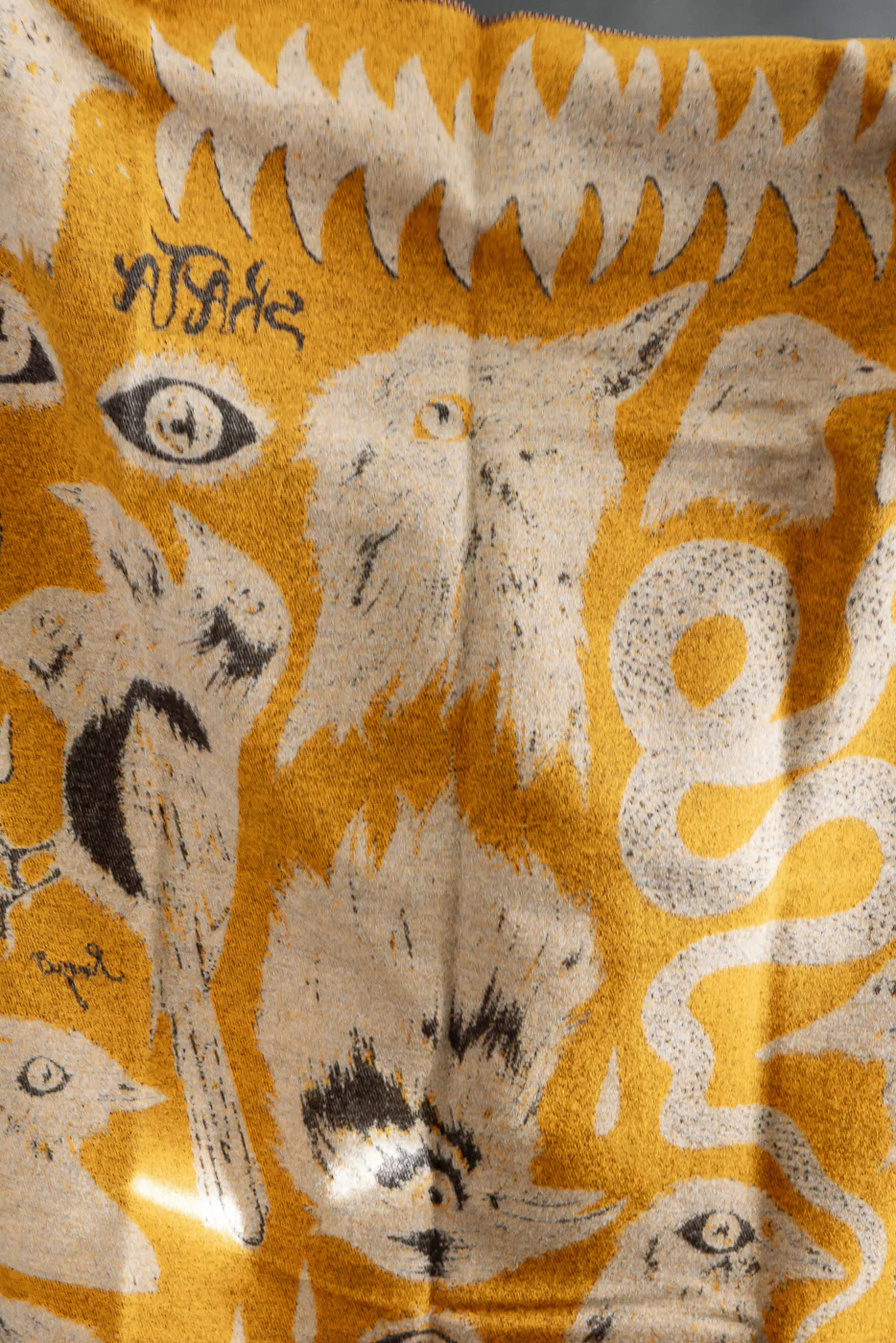 Skata Blanket Ragnar Persson Collab - Grey, Brown, Yellow - Image 12