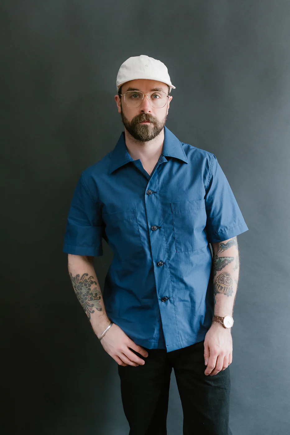 Skyliner Lounge Shirt - Indigo Ripstop - Image 10