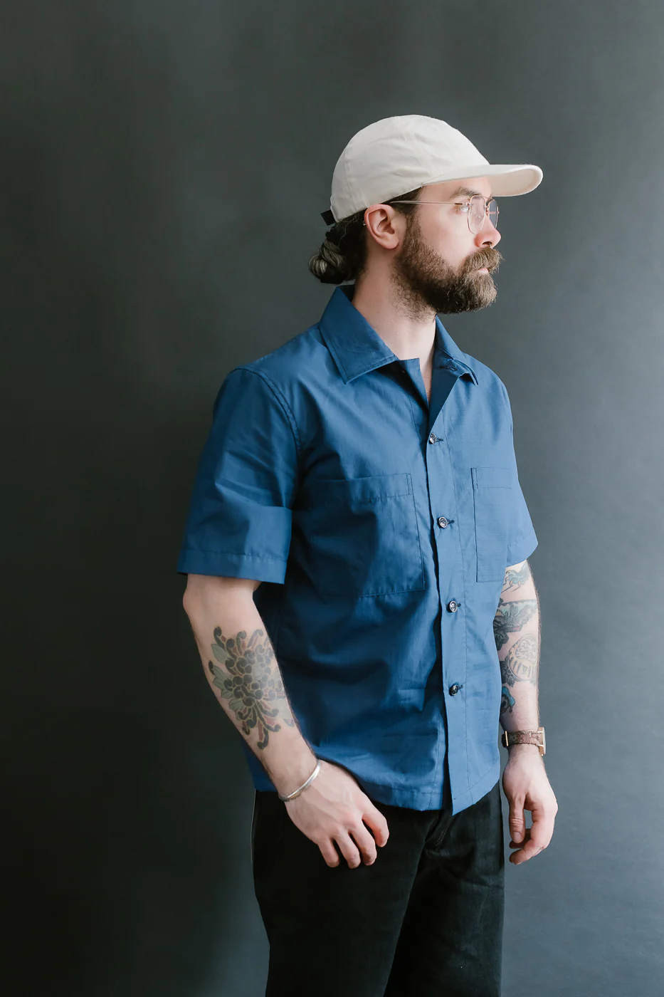 Skyliner Lounge Shirt - Indigo Ripstop - Image 11