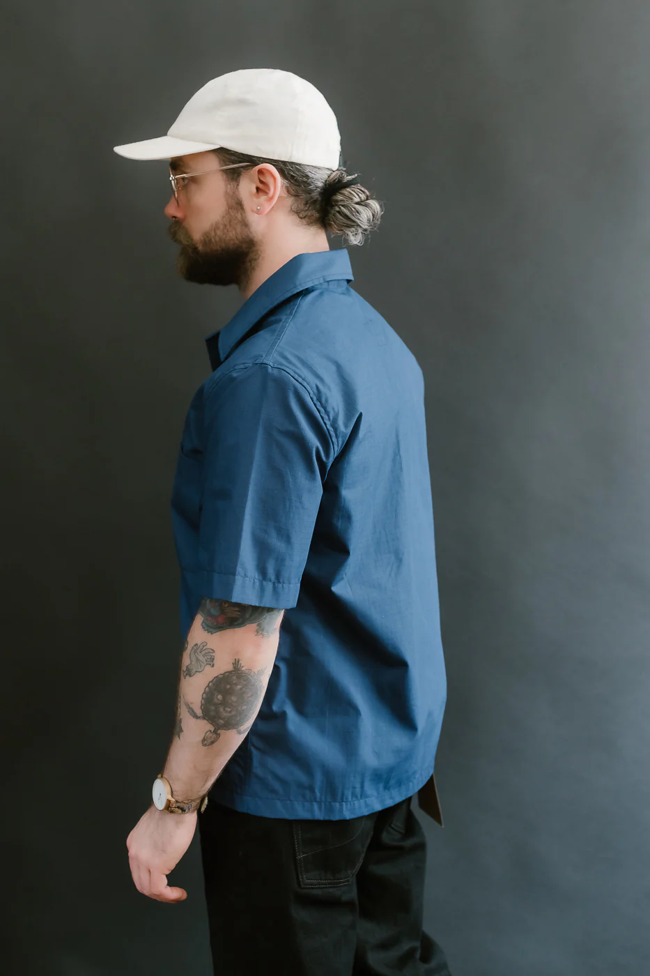 Skyliner Lounge Shirt - Indigo Ripstop - Image 14