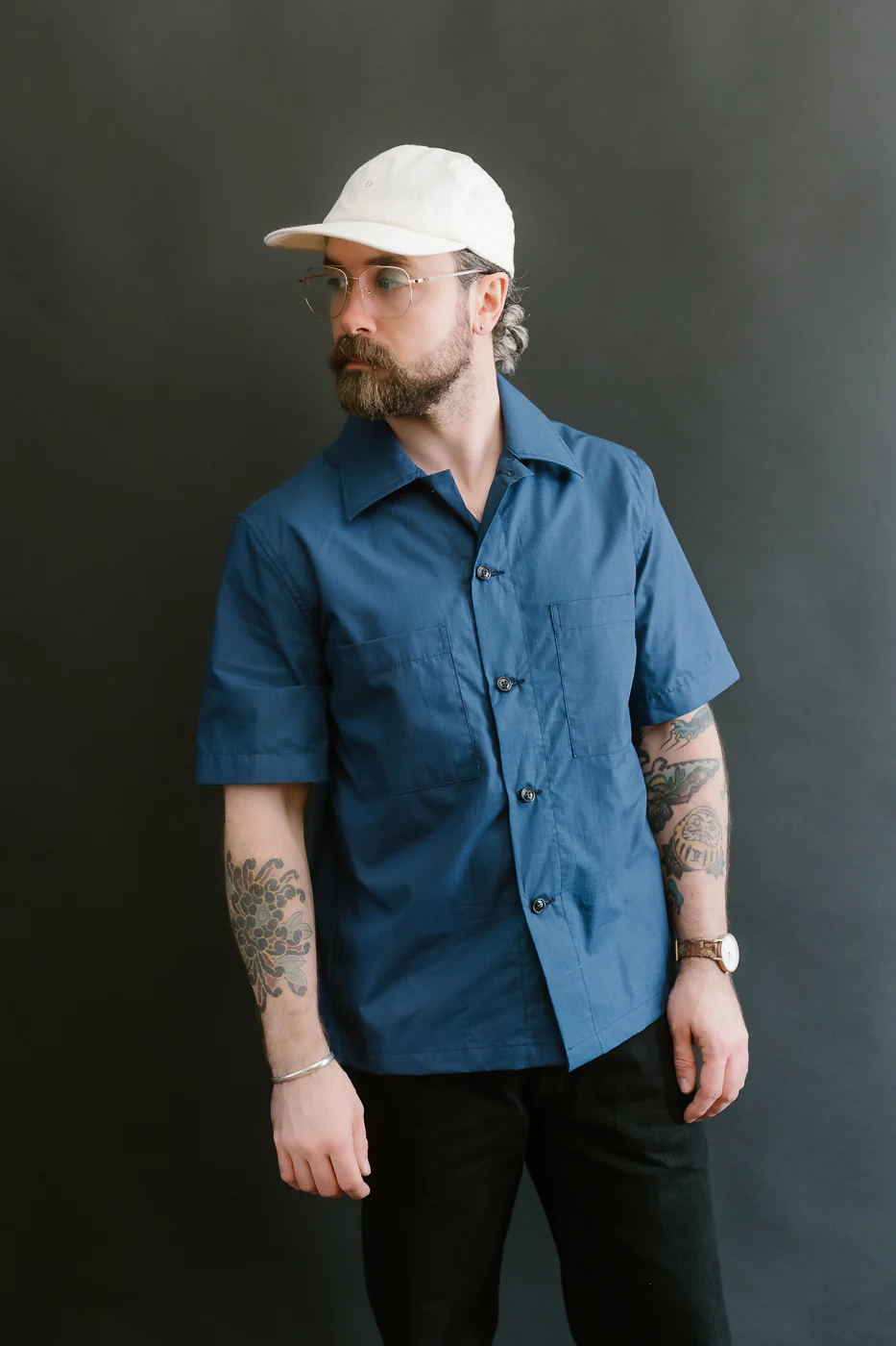 Skyliner Lounge Shirt - Indigo Ripstop - Image 16