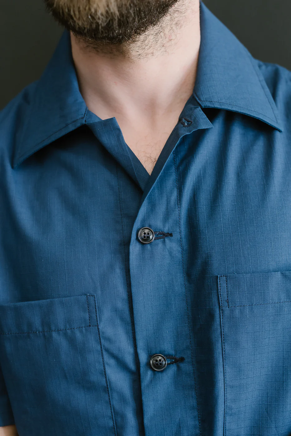 Skyliner Lounge Shirt - Indigo Ripstop - Image 17