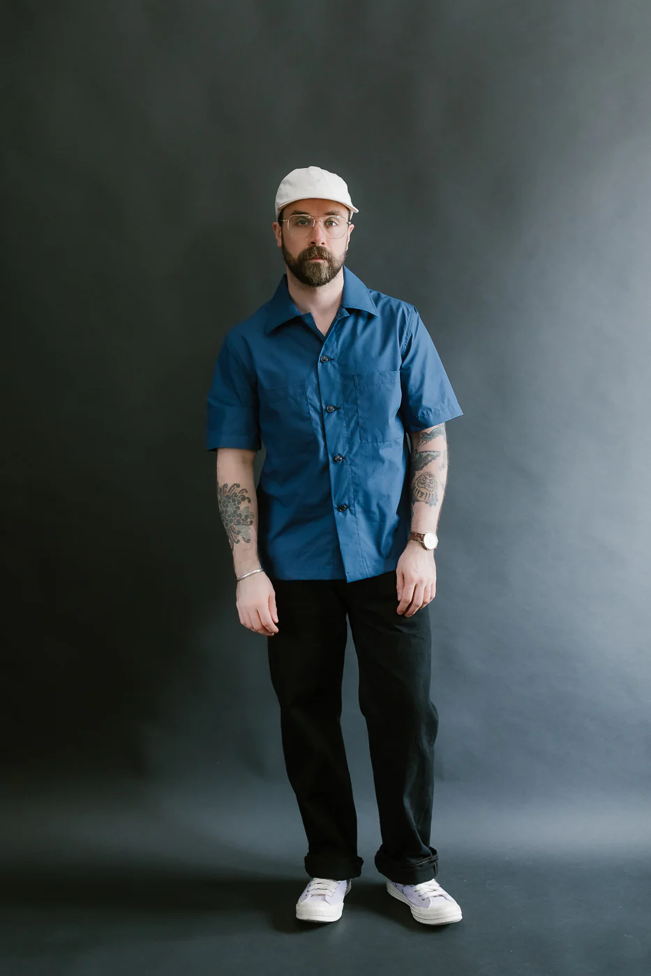 Skyliner Lounge Shirt - Indigo Ripstop - Image 7