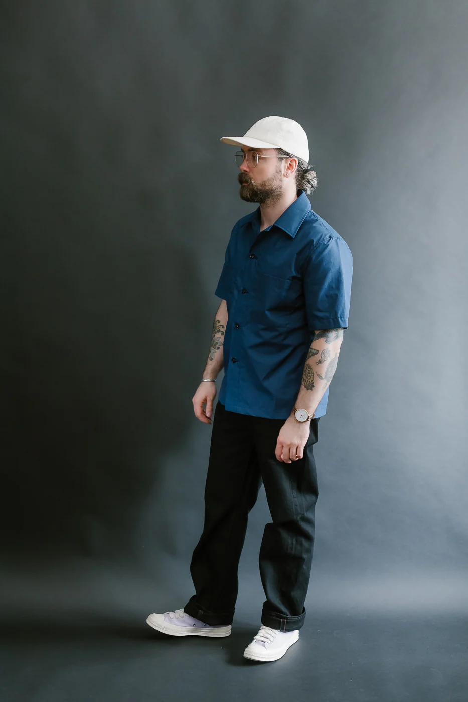 Skyliner Lounge Shirt - Indigo Ripstop - Image 8