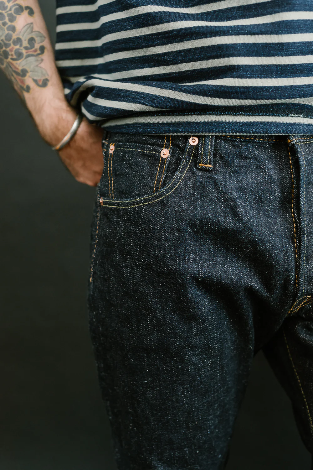 SLB-019 - 16.5oz Slubby Selvedge Denim - Relax Tapered Fit - Image 18