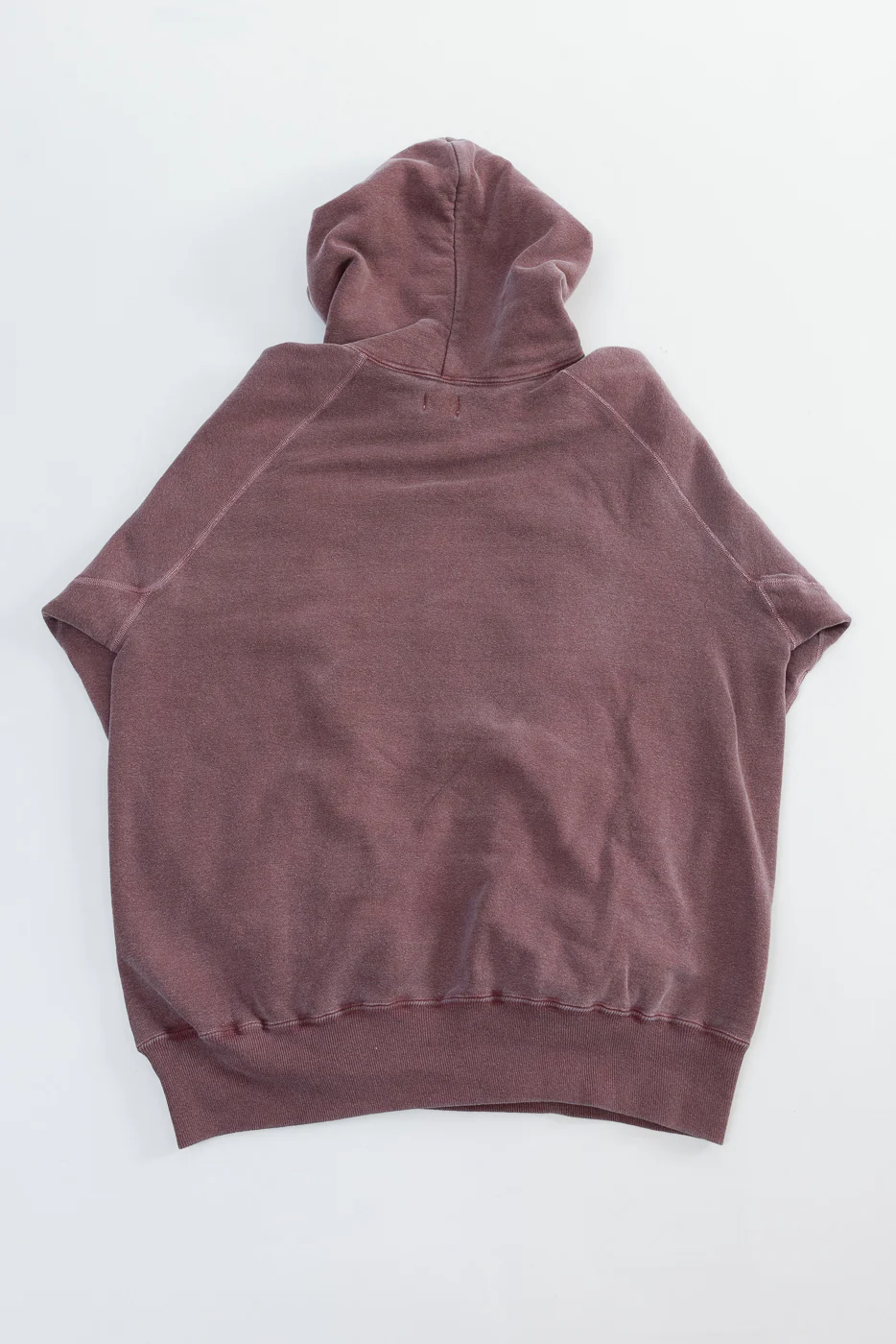 "Smile" Faded Print Sweat Hoodie - PD Bordeaux - Image 5