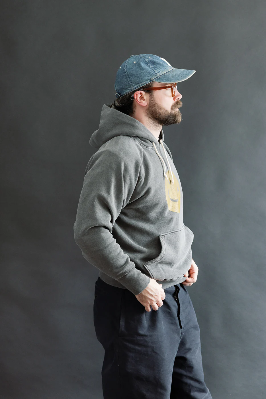 "Smile" Faded Print Sweat Hoodie - PD Sumikuro - Image 10