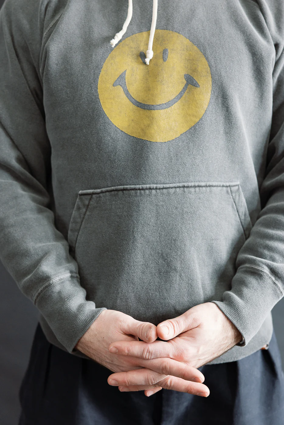 "Smile" Faded Print Sweat Hoodie - PD Sumikuro - Image 16