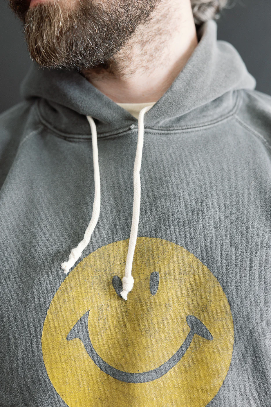 "Smile" Faded Print Sweat Hoodie - PD Sumikuro - Image 18