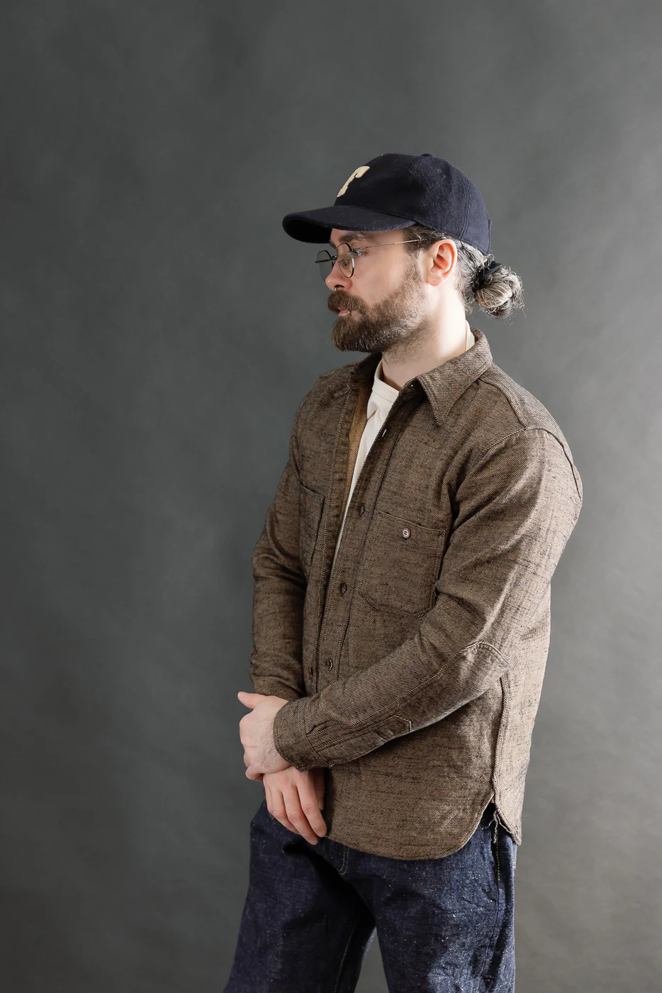 SMN25-01W - Elemental Flannel Shirt - Black - Image 10