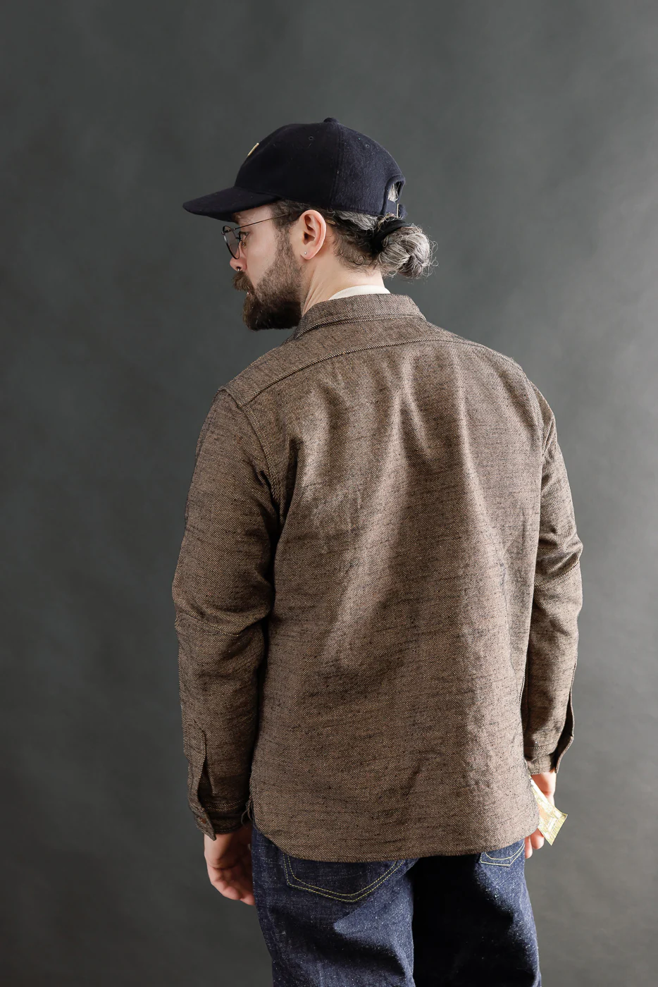 SMN25-01W - Elemental Flannel Shirt - Black - Image 11