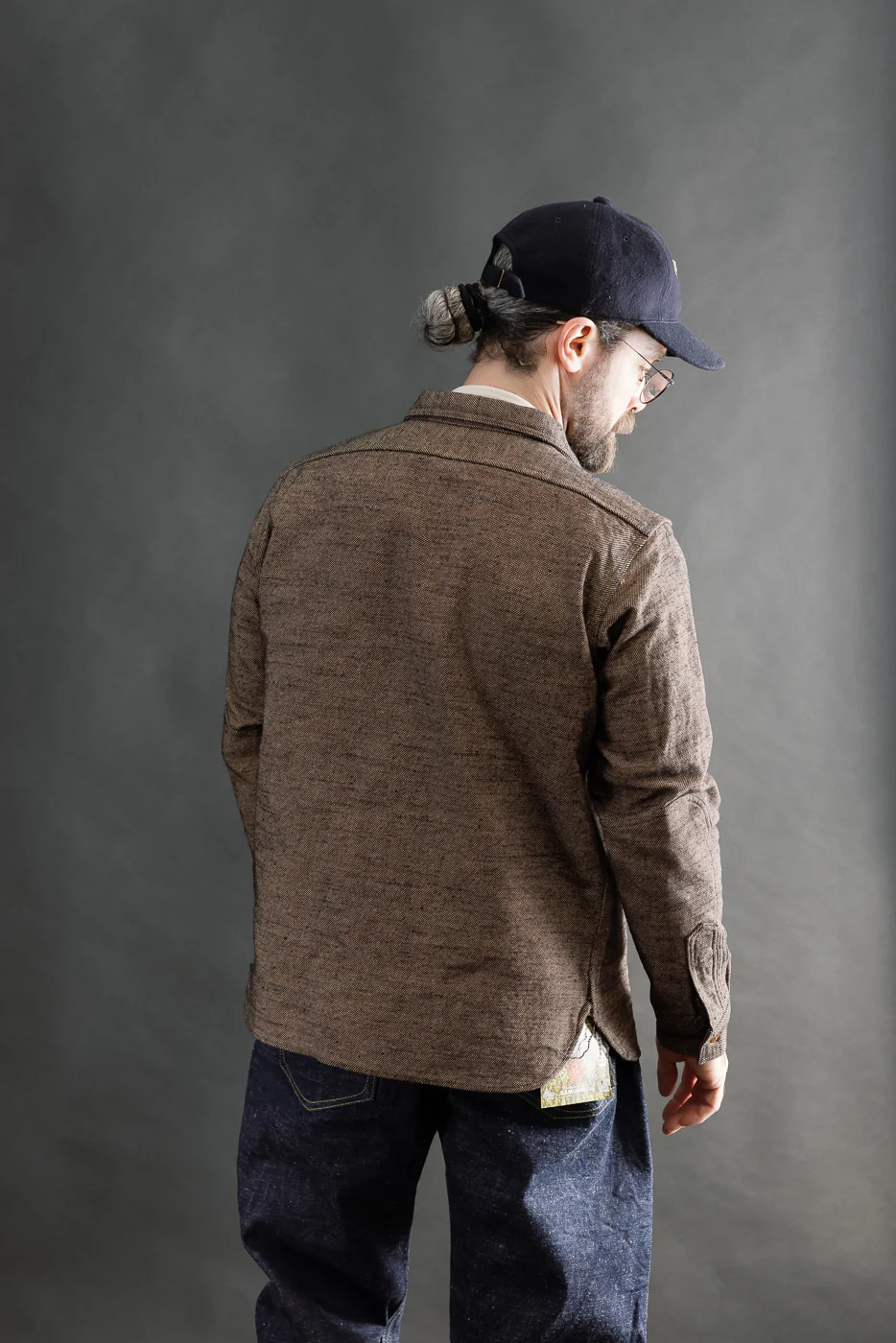 SMN25-01W - Elemental Flannel Shirt - Black - Image 12