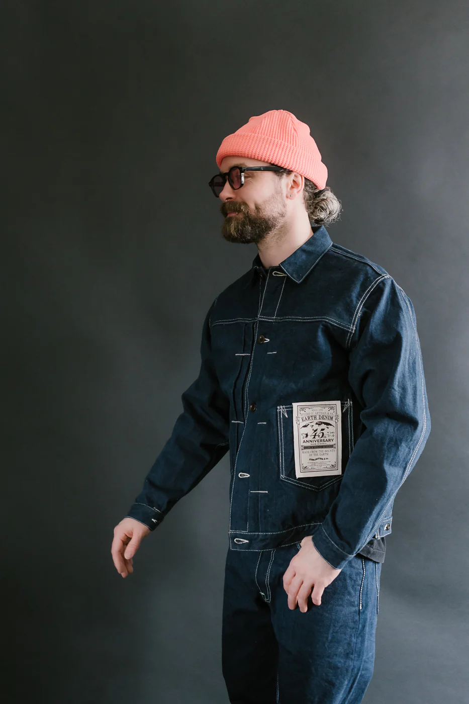 SP-114 - 15oz Foxfibre® "Earth Denim" 45th Anniversary Selvedge - Jean Jacket - Image 14