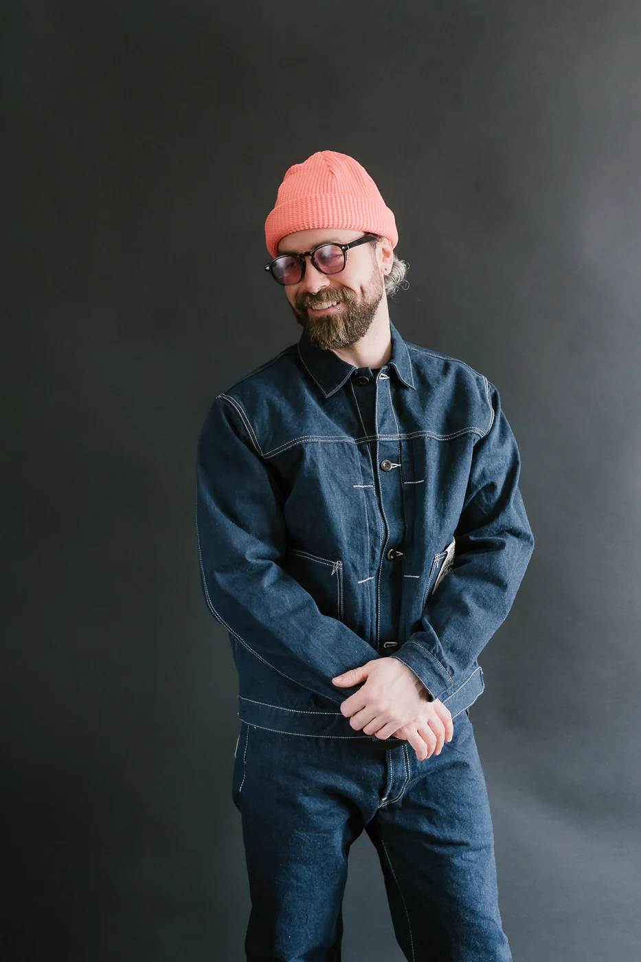 SP-114 - 15oz Foxfibre® "Earth Denim" 45th Anniversary Selvedge - Jean Jacket - Image 16