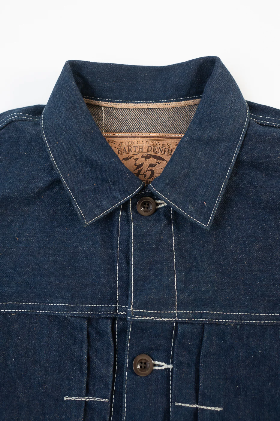 SP-114 - 15oz Foxfibre® "Earth Denim" 45th Anniversary Selvedge - Jean Jacket - Image 2