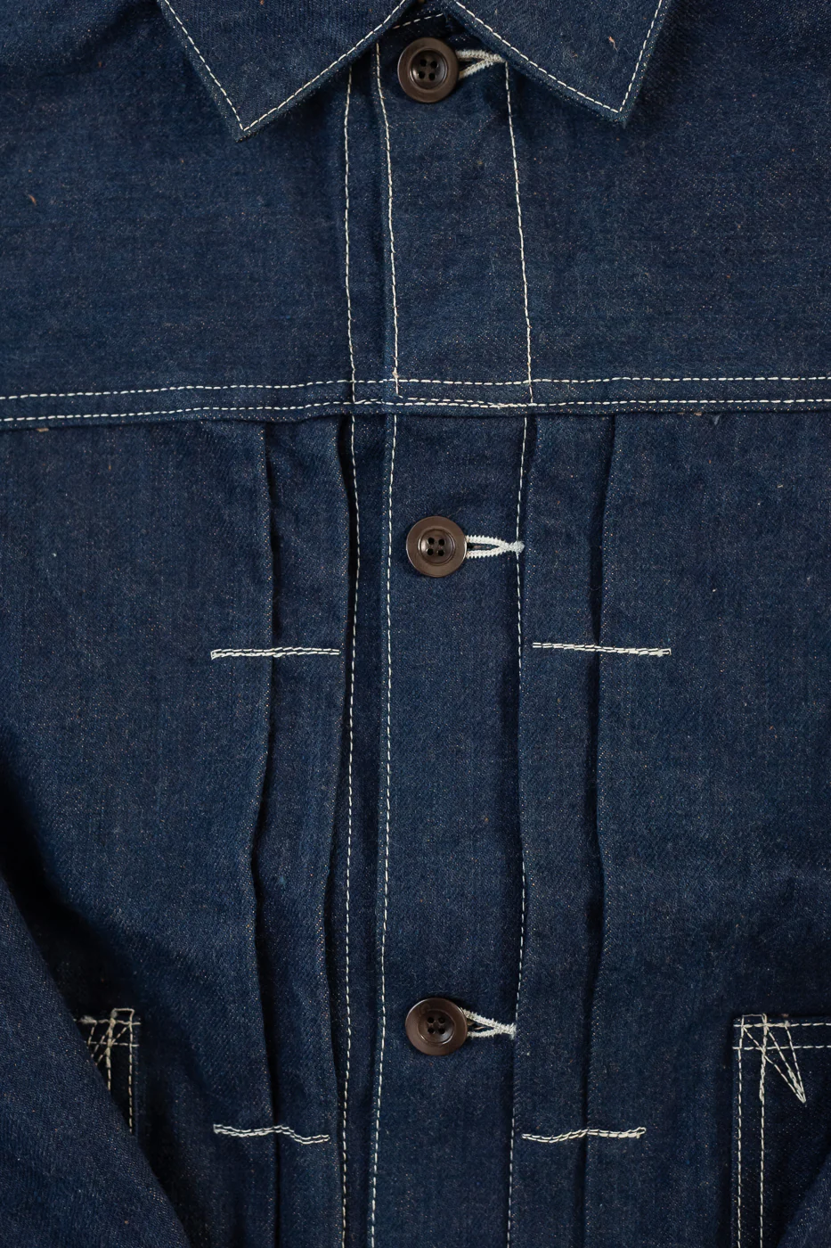 SP-114 - 15oz Foxfibre® "Earth Denim" 45th Anniversary Selvedge - Jean Jacket - Image 3