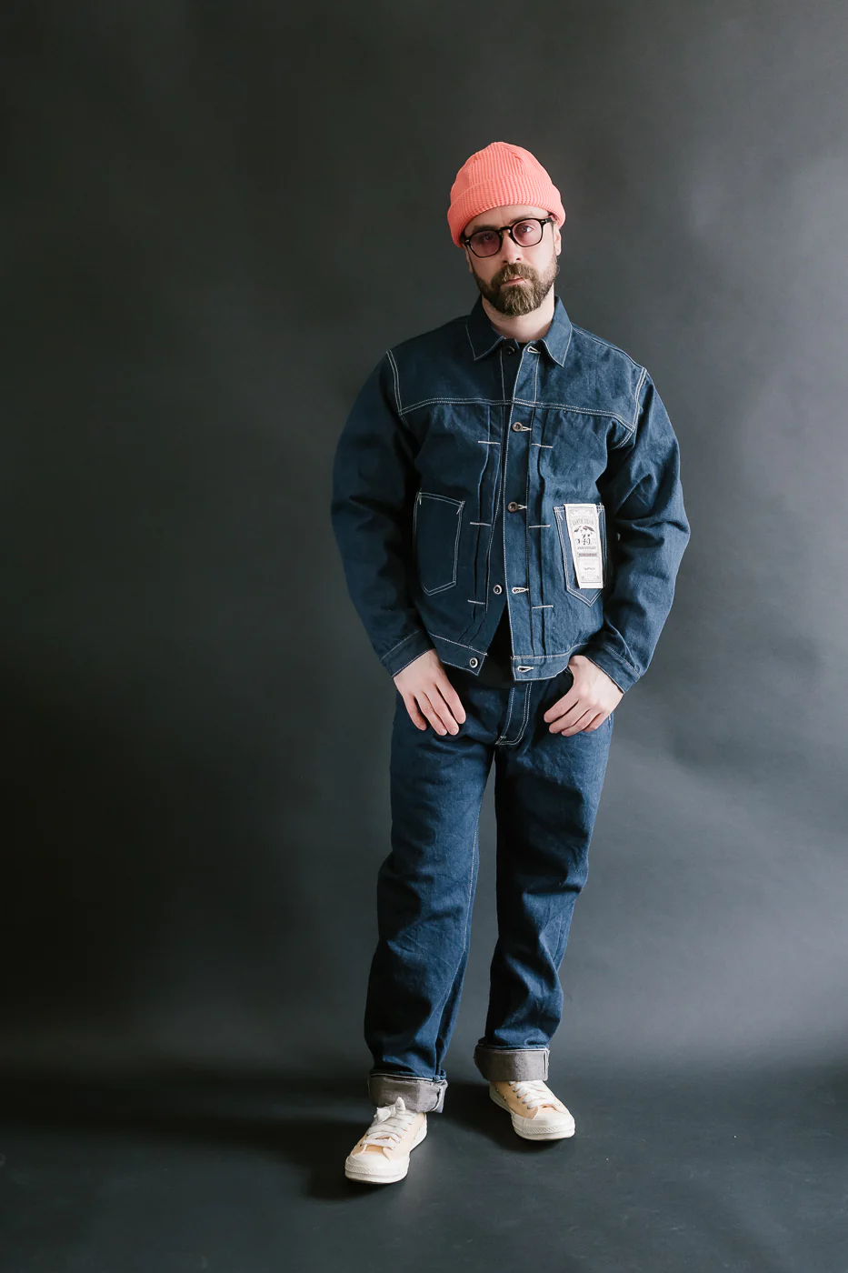 SP-114 - 15oz Foxfibre® "Earth Denim" 45th Anniversary Selvedge - Jean Jacket - Image 7