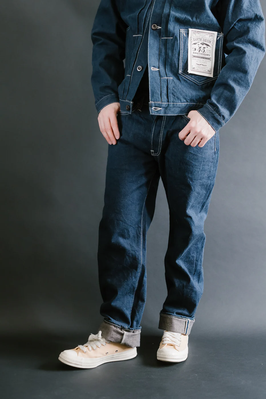 SP-115S - 15oz Foxfibre® "Earth Denim" 45th Anniversary Selvedge Jeans - Regular Straight - Image 11
