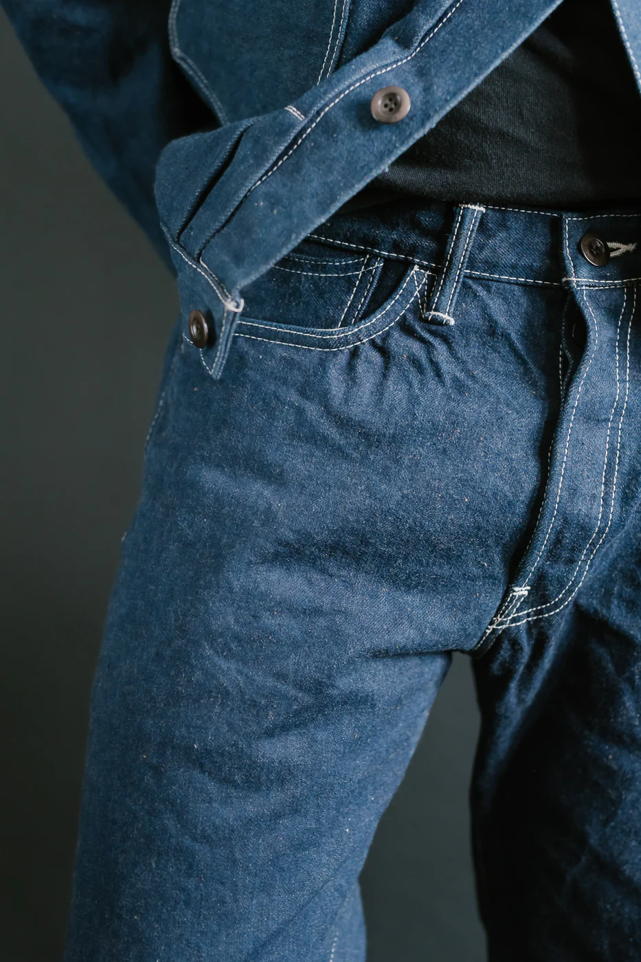 SP-115S - 15oz Foxfibre® "Earth Denim" 45th Anniversary Selvedge Jeans - Regular Straight - Image 17