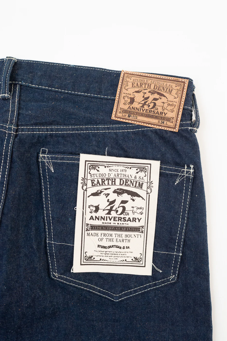 SP-115S - 15oz Foxfibre® "Earth Denim" 45th Anniversary Selvedge Jeans - Regular Straight - Image 2