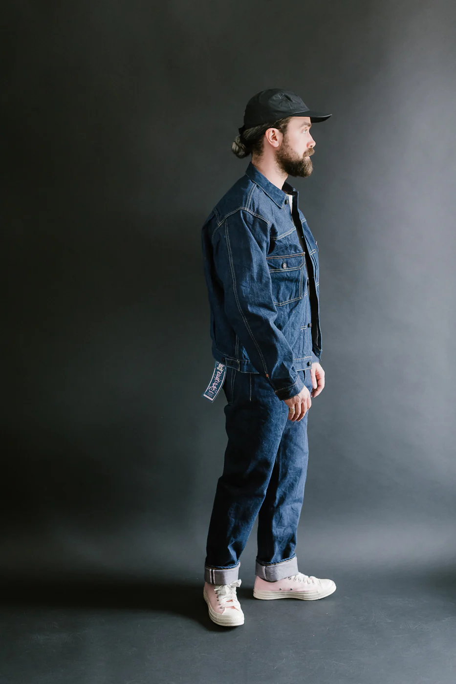 SP-116 - 45th Anniversary "Ai Sa" Type II Selvedge Jacket - Natural Indigo, Sakura - Image 10