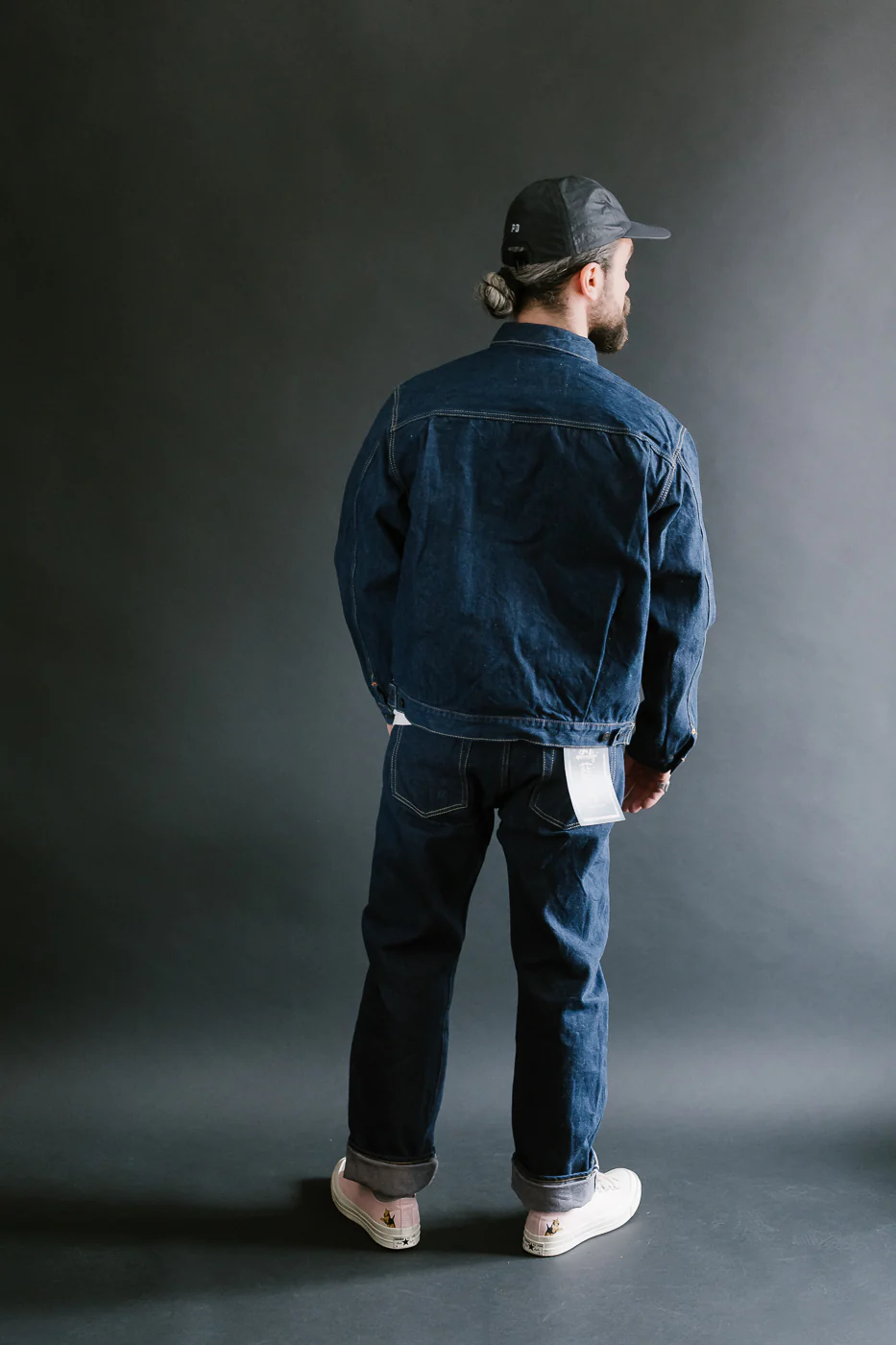 SP-116 - 45th Anniversary "Ai Sa" Type II Selvedge Jacket - Natural Indigo, Sakura - Image 11