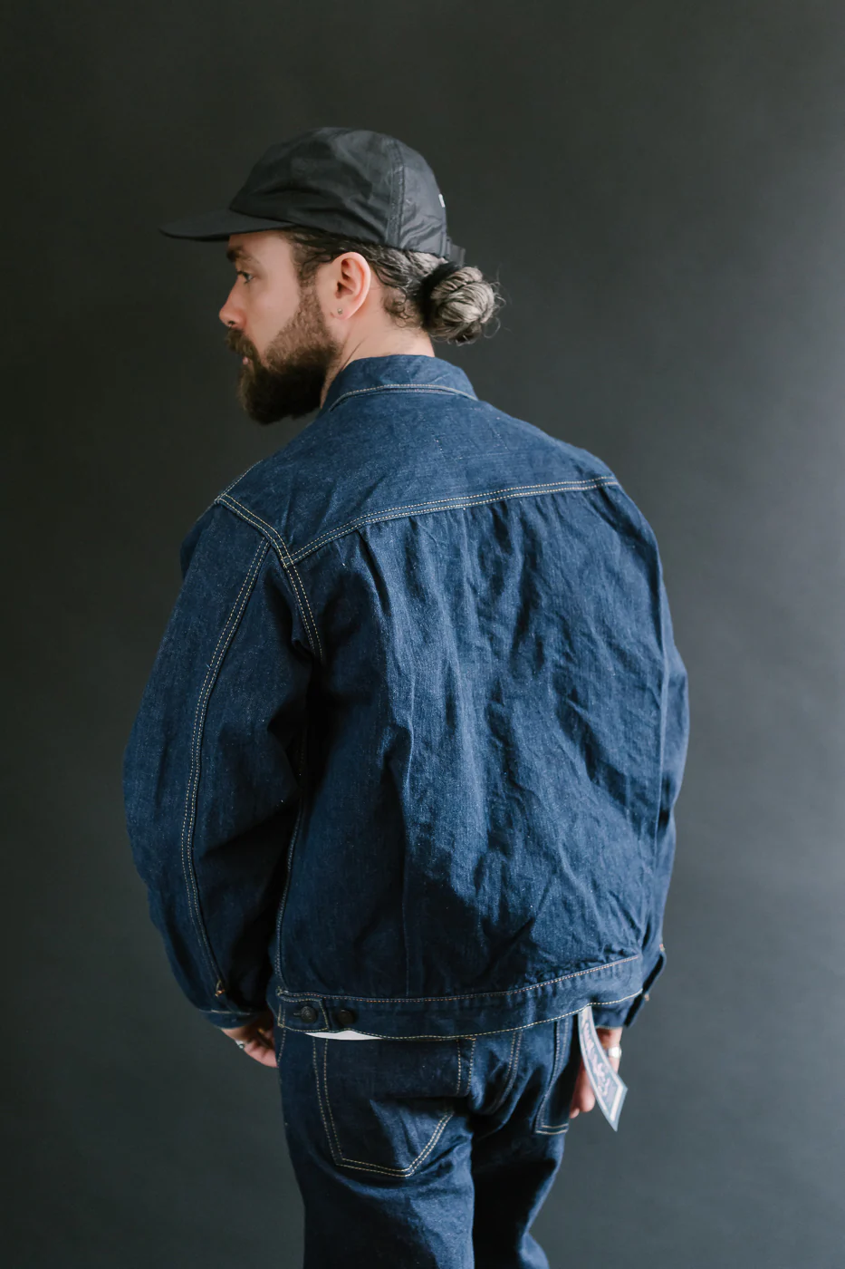 SP-116 - 45th Anniversary "Ai Sa" Type II Selvedge Jacket - Natural Indigo, Sakura - Image 14