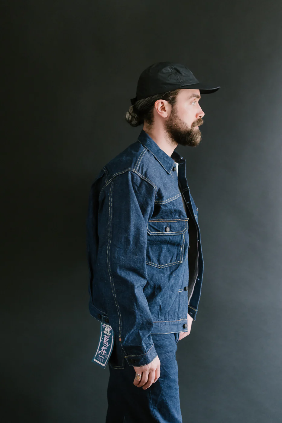 SP-116 - 45th Anniversary "Ai Sa" Type II Selvedge Jacket - Natural Indigo, Sakura - Image 15