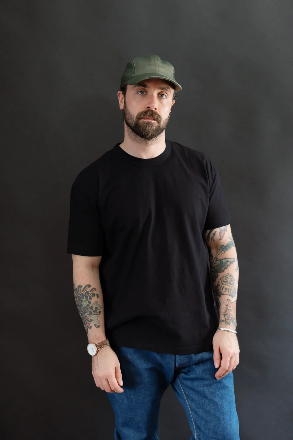 SS-5011-IDBK - Jersey Crew Neck Short Sleeve T-shirt - Black Indigo - Image 10