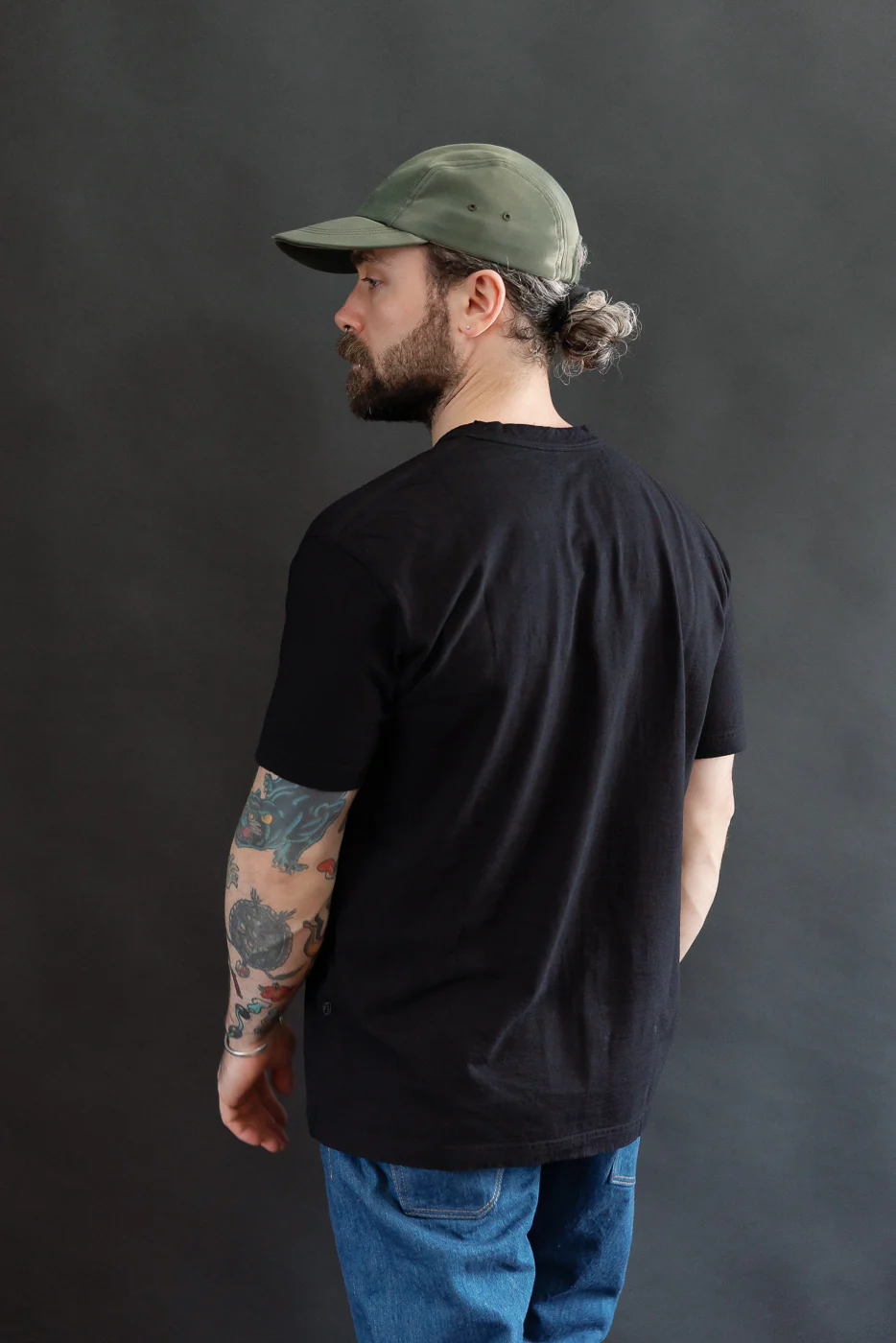 SS-5011-IDBK - Jersey Crew Neck Short Sleeve T-shirt - Black Indigo - Image 7