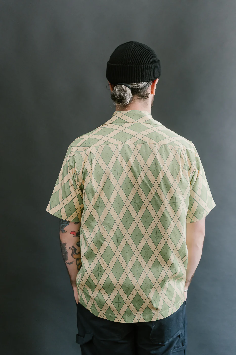 SSA25-01 - "Narahira" Snake Pattern Shirt - Green - Image 12