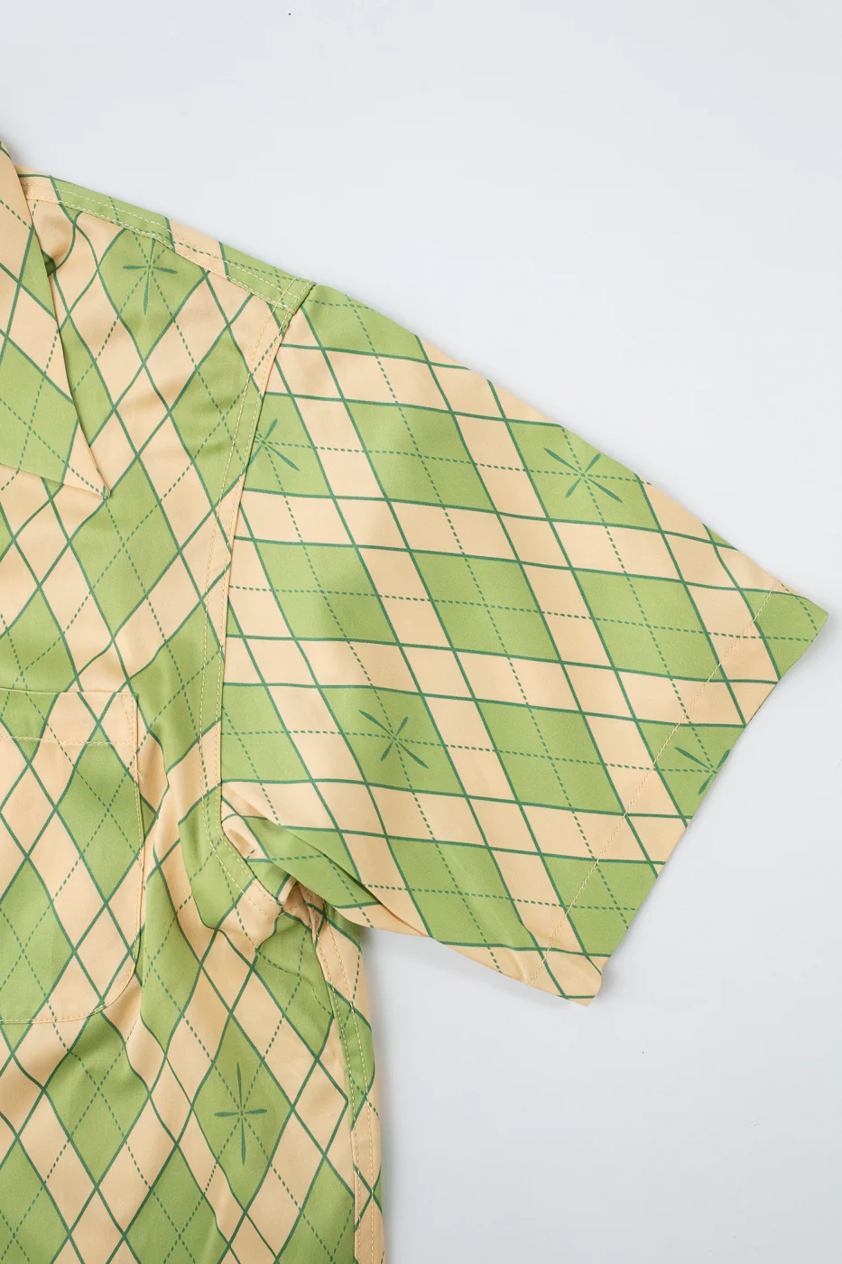SSA25-01 - "Narahira" Snake Pattern Shirt - Green - Image 3