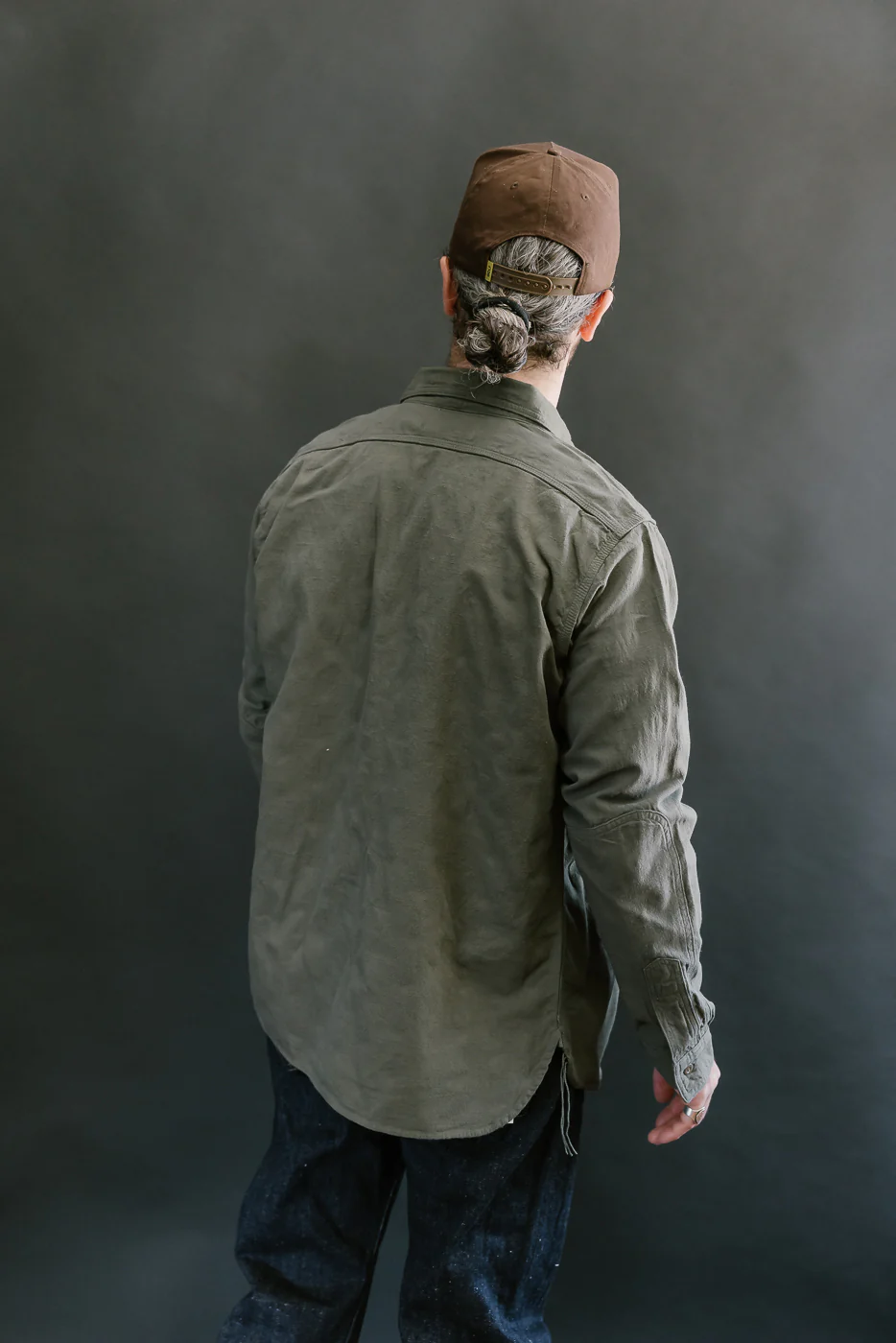 SSS25-ATW - "Tropical Weather Dobby" Shirt - Olive Green - Image 13