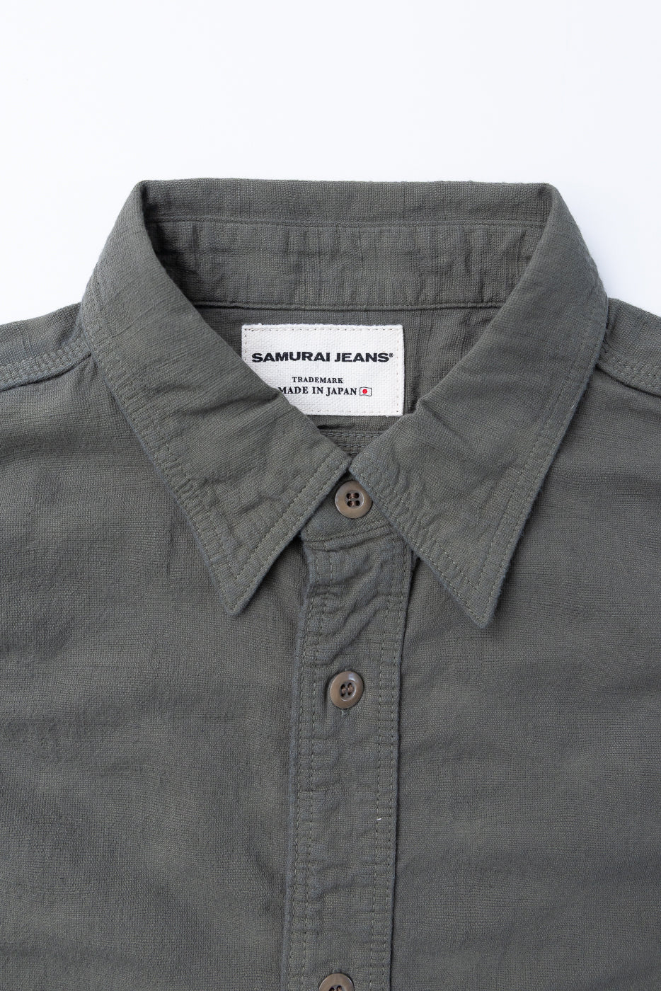 SSS25-ATW - "Tropical Weather Dobby" Shirt - Olive Green - Image 2