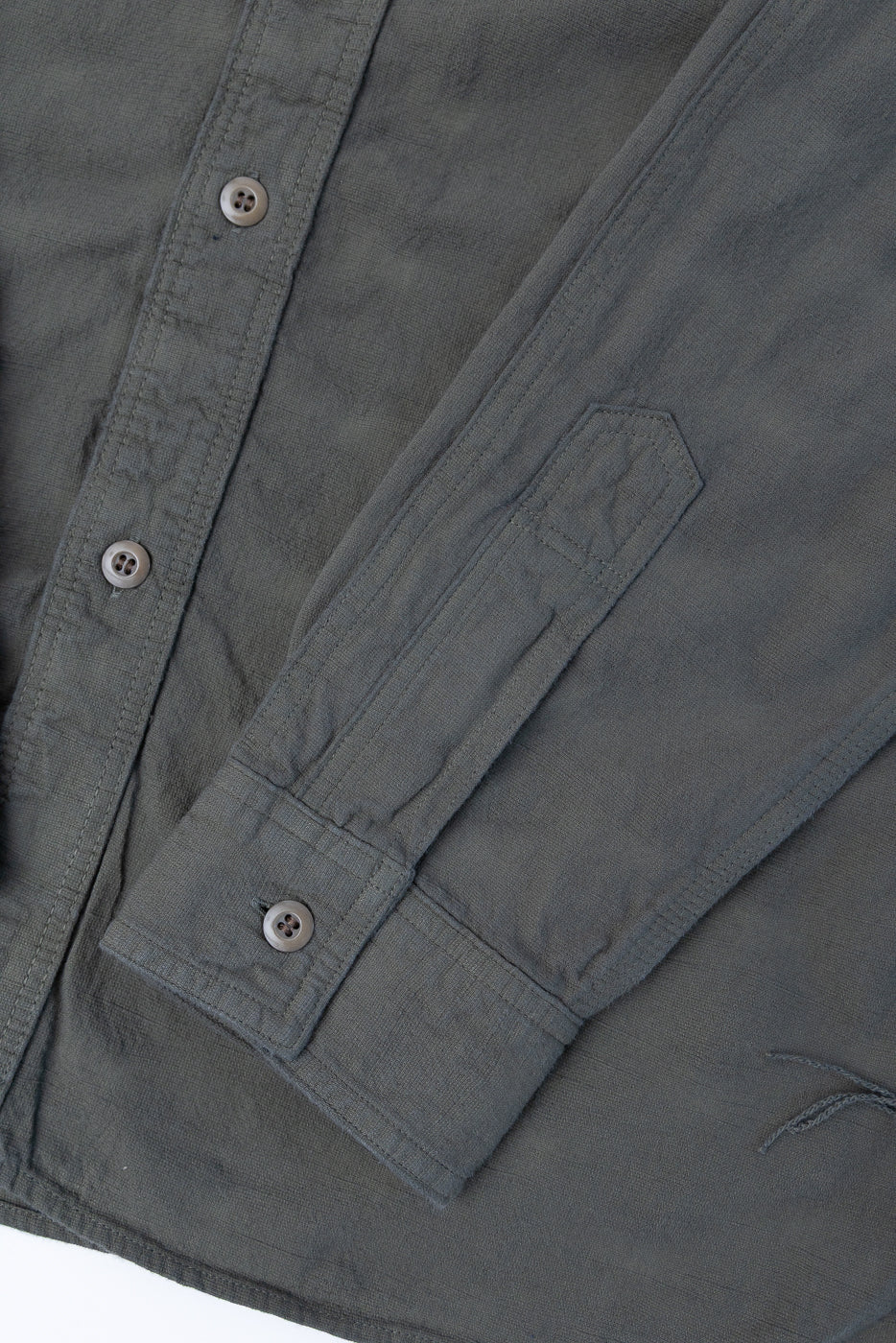 SSS25-ATW - "Tropical Weather Dobby" Shirt - Olive Green - Image 3