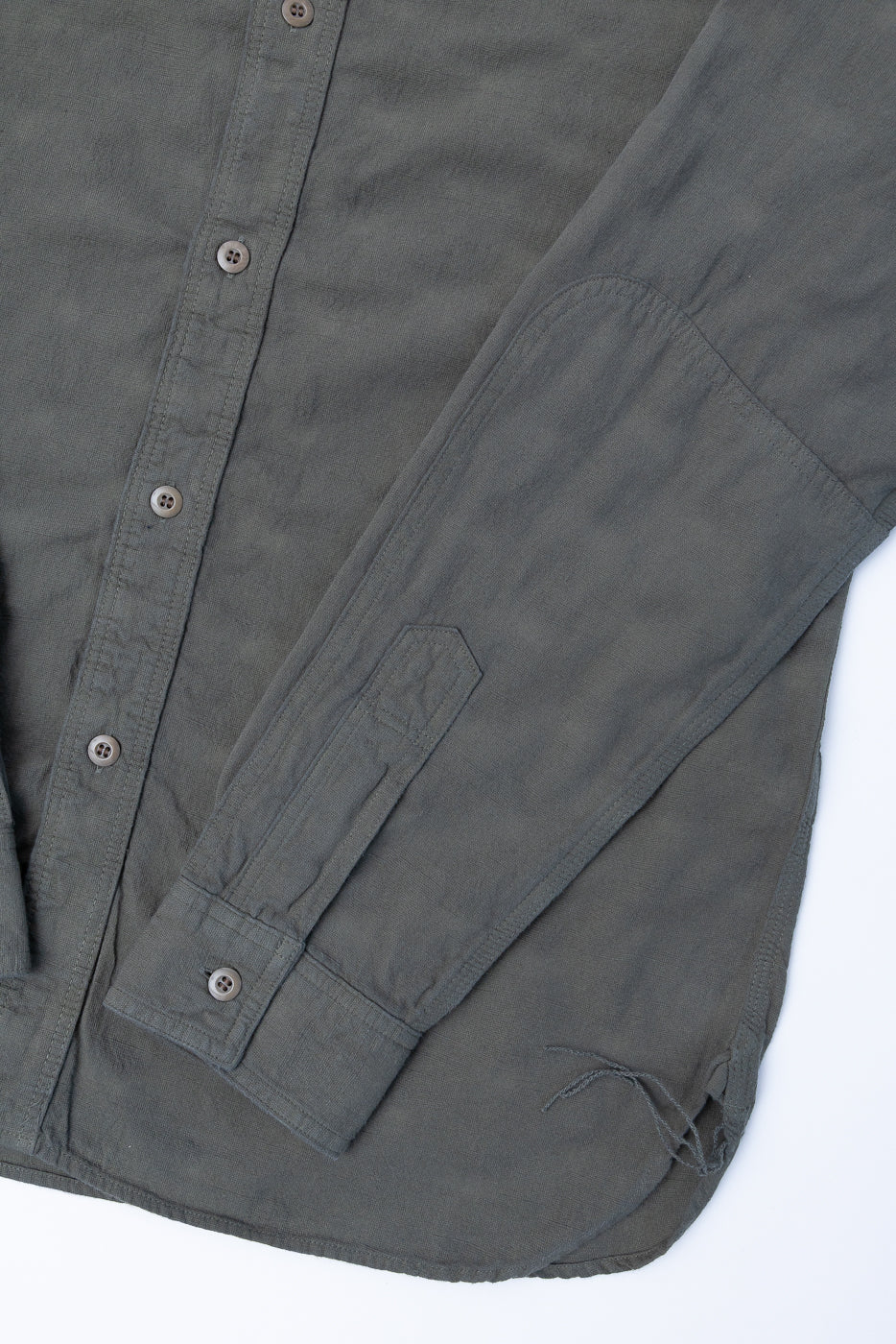 SSS25-ATW - "Tropical Weather Dobby" Shirt - Olive Green - Image 4